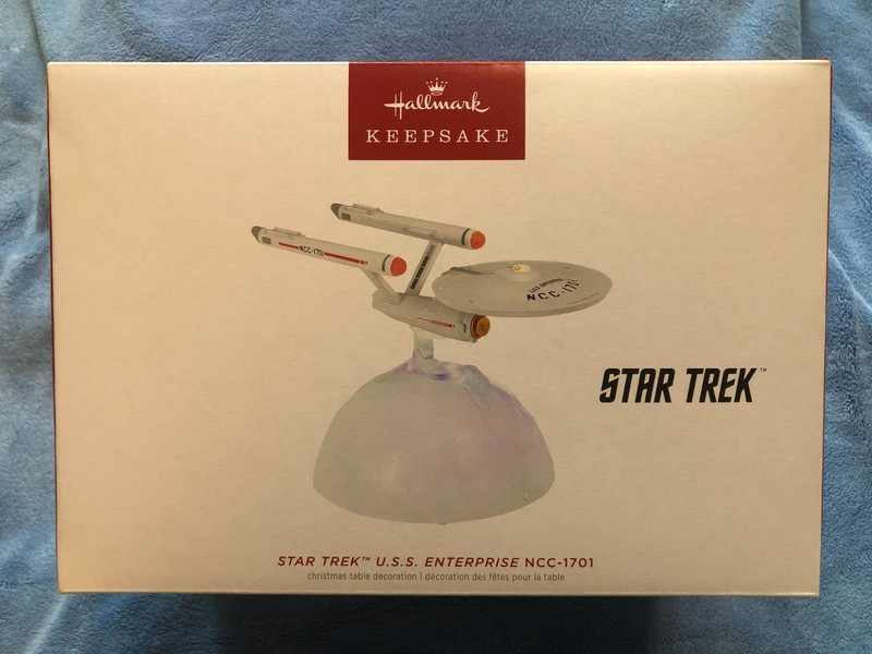 2023 Hallmark Light & Sound STAR TREK U.S.S. ENTERPRISE NCC-1701 Tabletop - MIMB