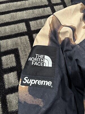 FW21 Supreme North Face Men Small Bleached Denim Print FW21 Supreme North Face Men Small Bleached Denim Print