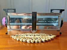 Vintage Presto Broiler Toaster Flip Oven 1968 MCM Space Age Chrome PT18B