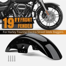 19 Vivid Black Front Fender für Harley Touri...