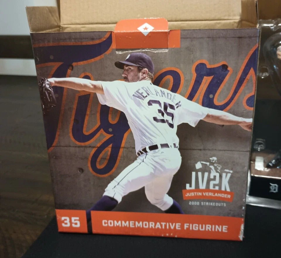 Justin Verlander,  Commemorative Figurine, 2016, Lot # 60731M1001,  NIB - Image 3 of 4