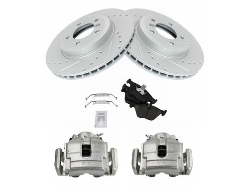 For 2001-2005 BMW 330i Brake Pad Rotor and Caliper Set Front 38167ZW ...