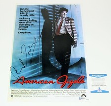 DIRECTOR PAUL SCHRADER SIGNED 'AMERICAN GIGOLO' 12x18 MOVIE POSTER BECKETT COA