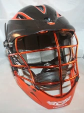 Cascade Pro 7 Lacrosse Helmet MLL Orange and Black with Chinstrap - Pre-Owned