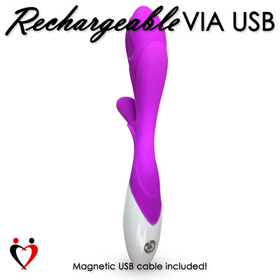 Rabbit Vibrator LeLuv Alina 1 Smooth Silicone USB Rechargeable | eBay