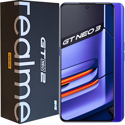 BNIB Realme GT Neo3 80W 5G Nitro Blue 256GB + 8GB Dual-SIM Unlocked GSM