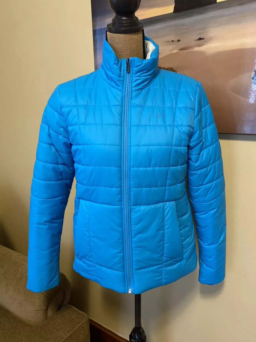 Women's Under Armour Cold Gear ￼Jacket Quilted Coat Aqua blue Small