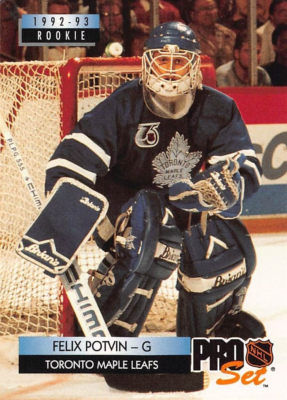 1992-93 Pro Set Hockey Felix Potvin Rookie Card #242 NM/MT TORONTO