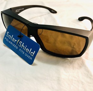 solar shield fits over sunglasses gray