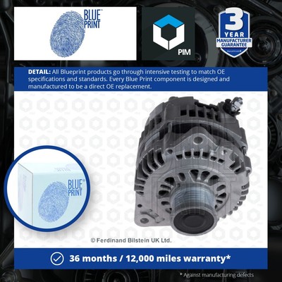 Alternator fits RENAULT KOLEOS Mk1 2.5 2008 on Blue Print 23100JA02A 23100JA02B