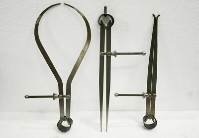 75mm / 3''  Set of 3 Spring Calipers Inside / Outside / Divider