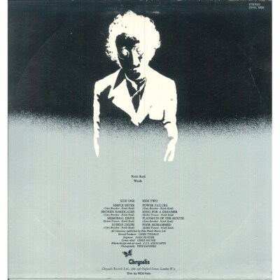 Procol Harum LP Vinyl Broken Barricades / Chrysalis ‎– CHYL 1056