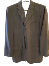 Ralph Lauren Polo Wool Blazer Jacket 40 R Single Breasted Navy Blue Light Weight
