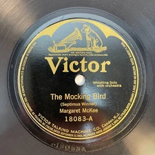 Margaret McKee / Guido Gialdini ‎– The Mocking Bird / Tout Passe Waltz 10", 78