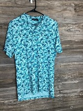 G/Fore Polo Shirt Icon Camo Tech Mapped Monsoon Green Lightweight Stretch 120