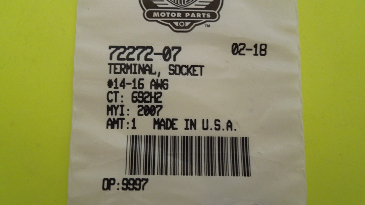 ⚠️専用⚠️ 1 NOS OEM Harley Davidson Socket Terminal P/N 72272-07 | eBay