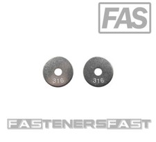 (25) 1/4 ID x 1 1/4 OD 316 Stainless Steel Fender Washer Large OD Flat Washers