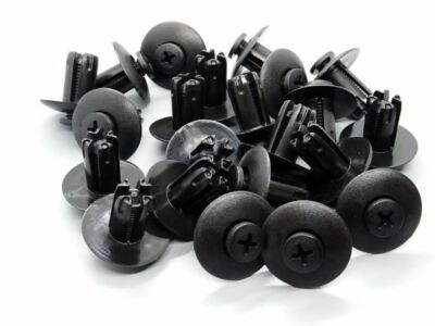 Schrauben Clips 20x Spreiznieten-Clips 9mm – Für Stoßstangen, Bodenverkleidungen & Kfz-Befestigung Universal Clips Kfz
