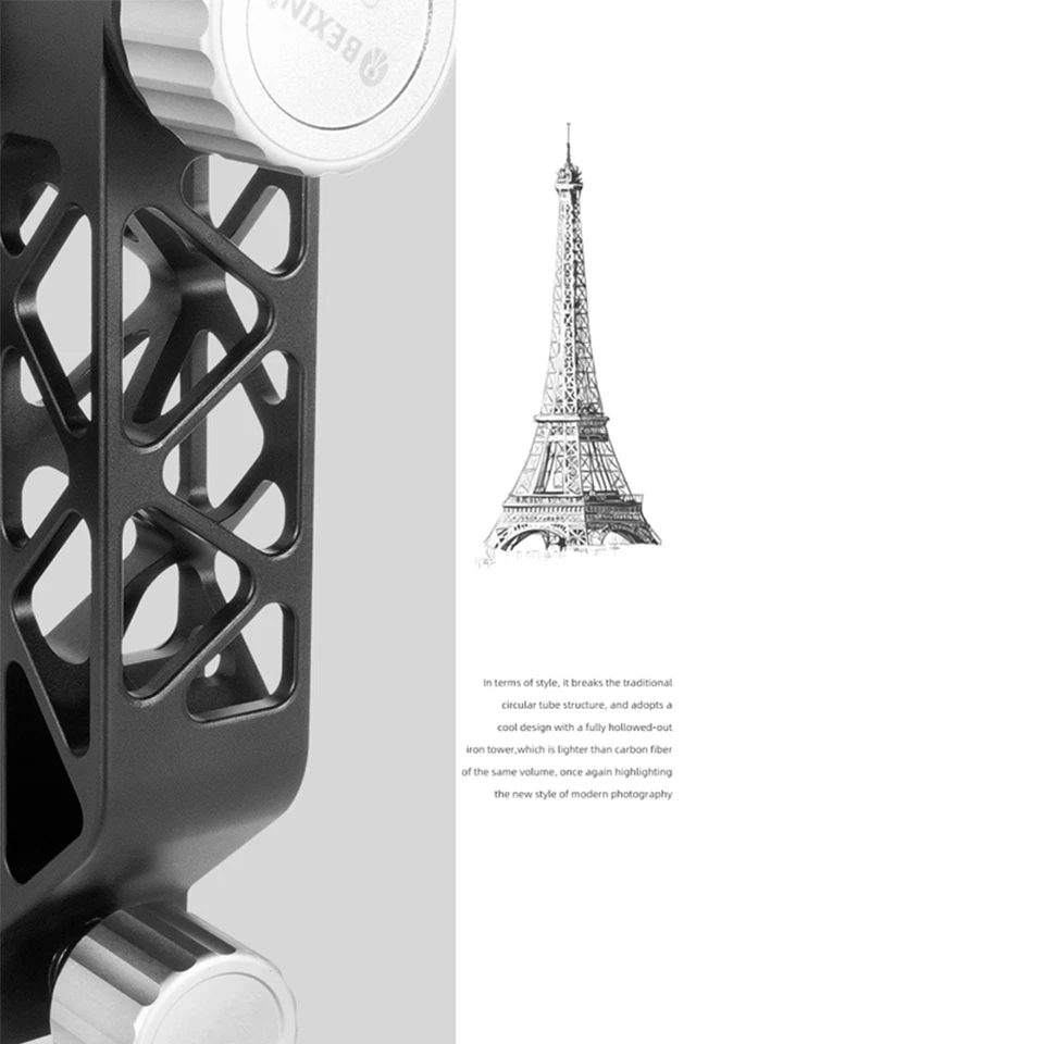 Cabezal de trípode cardán voladizo totalmente esqueletizado 720° con placa de liberación rápida Foto 2 de 4