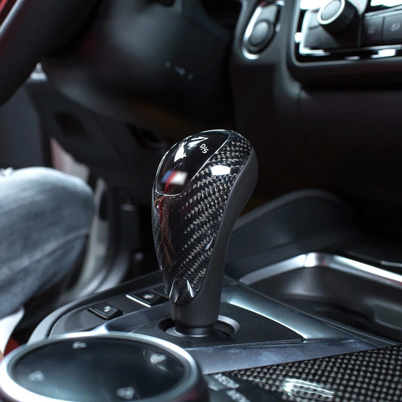 Pomo de cambio de palanca selector de engranajes de fibra de carbono M para BMW M2C F87 M3 F80 M4 F82 F83 Foto 4 de 4