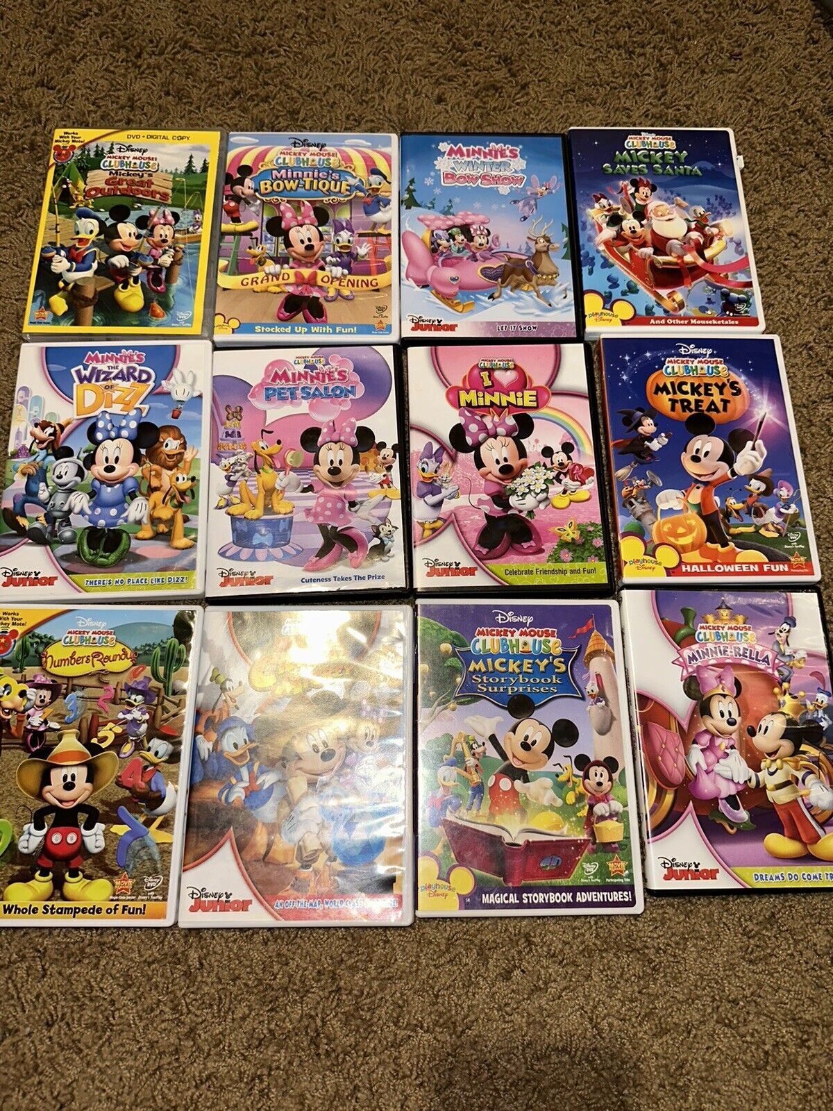 Disney Mickey Mouse Clubhouse DVDs lot of 3 Disney Junior, Minnie Mouse