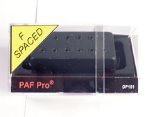 DiMarzio F-spaced PAF Pro Humbucker W/Black Cover DP 151