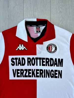 【激レア・ヴィンテージ】Kappa × Feyenoord Rotterdam Vintage Kappa Feyenoord 2001/2002 Home Football Shirt Soccer