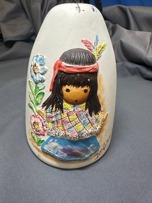 De Grazia Sand Stone Creation Hand Painted Arizona Made in USA Bell Signed