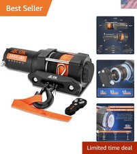 3500 lb Synthetic Rope ATV Winch with Wireles...