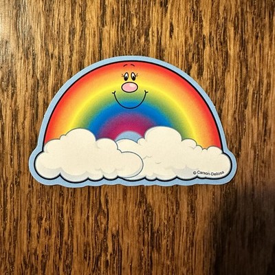 Vtg Carson Dellosa 90s Y2K Smiling Rainbows MINI Die Cut Cutout Set 36 Nostalgic