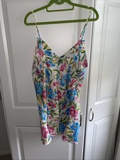 Morgan Taylor Vintage Nightie Night Slip Sleep Dress Floral Women s Size Large