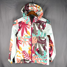 Columbia Rain Jacket Lady Bugs Youth Large Lightweight Floral 14-16 AOP Hood