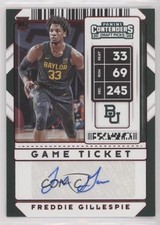 2020-21 Panini Contenders Draft Picks Game Ticket Red Freddie Gillespie Auto fm0