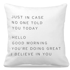 Inspirational Pillow Covers 18x18, Inspirational Gifts for Women, Teenage