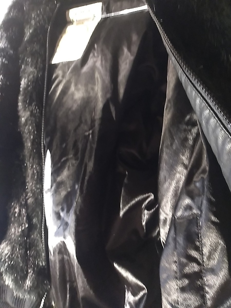 Fitter Hooded Men's Faux Fur Reversible Jacket Size L View 5