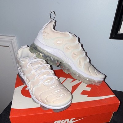 Nike Air Vapormax Plus White Beige Men's Running Sneaker Breathable Max Cushion