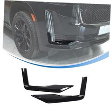 Front Corner Bumper Guard for Cadillac Escalade 2021-2024 2025 Glossy Black