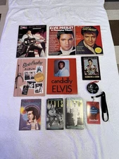 Vintage Lot of Elvis Presley Books Magazines Memorabilia Rock & Roll Graceland