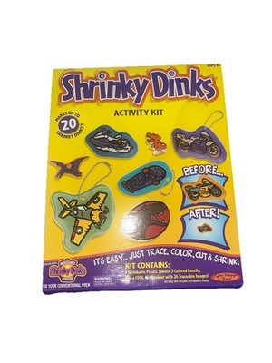New 2001 Shrinky Dunks activity kit For Boys makes up to 20 Color Cut Trace