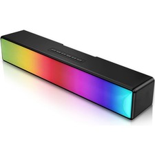 5.1 Bluetooth Computer Speakers with RGB Lights, USB Powered Gaming Speakers