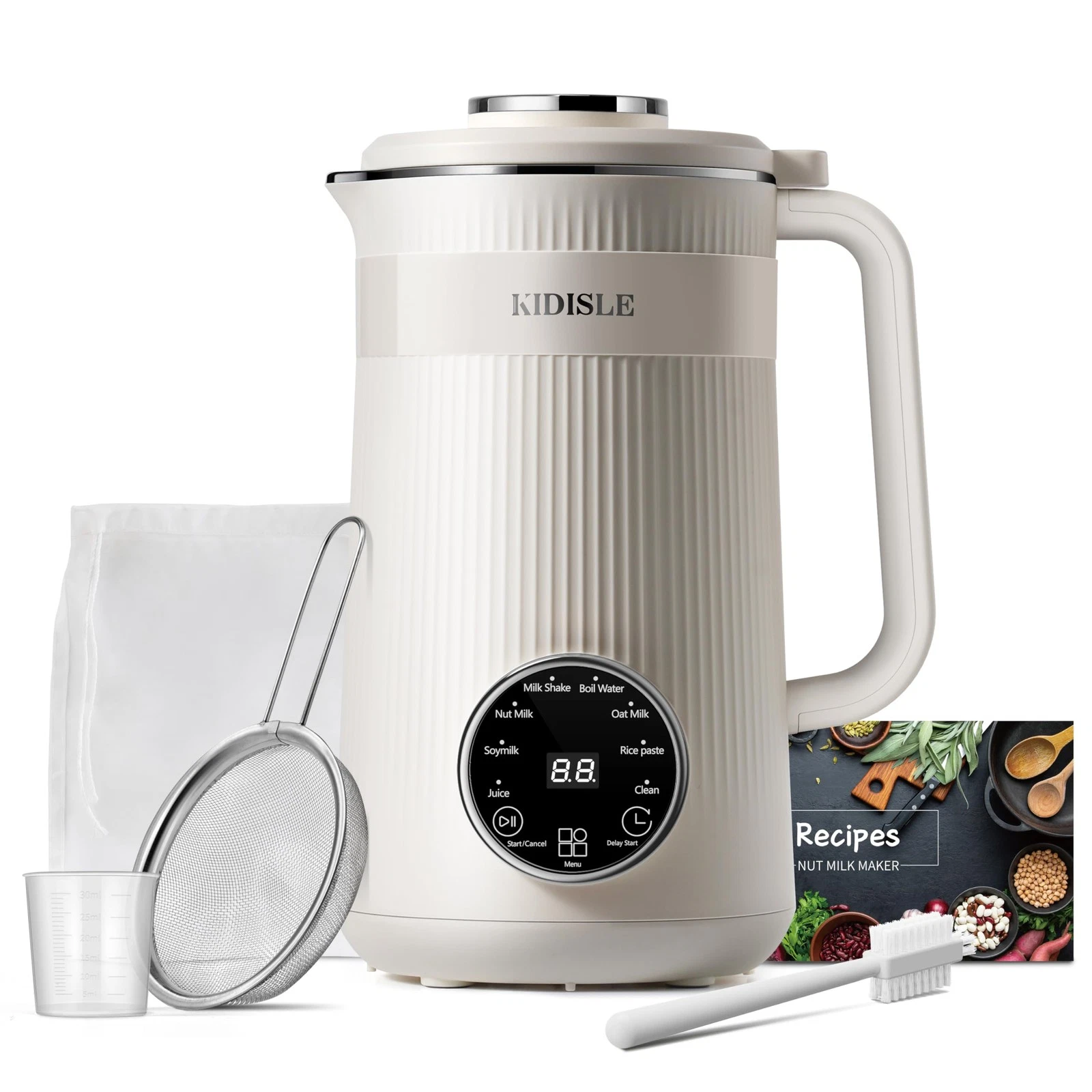 8 in 1 Nut Milk Maker Blender, 32oz Homemade Soy, Almond, Oat, Coconut, Plant...