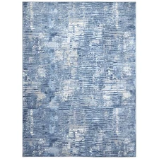 HOME DYNAMIX Melrose Lorenzo Modern Abstract Area Rug, Blue/Grey, 5'2"x7'2"
