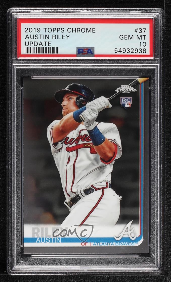 2019 Topps Chrome Update Target Austin Riley #37 PSA 10 GEM MT 6bz