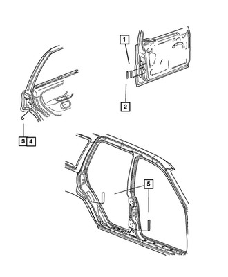 Genuine Mopar Child Protection Lock Label Right 55136932AA