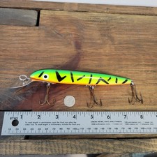 Esca da pesca 8" Cisco Kid FireTiger Muskie Musky Jerkbait Crankbait luminosa