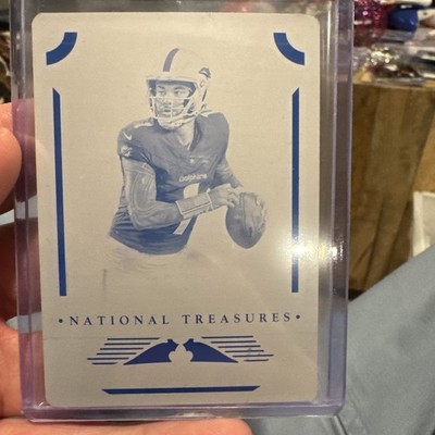 2025 National Treasures Tua Tagovailoa Printing Plate Miami Dolphins 🔥1/1 🔥