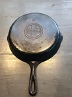 Griswold Cast Iron Skillet No.8 Large Block Logo, 704 P Vintage Restored