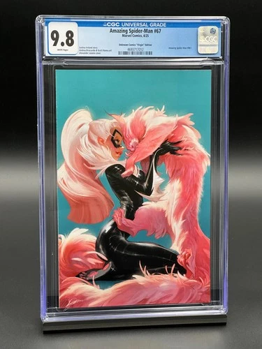 Amazing Spider-Man #67 CGC 9.8 (2025) - Black Cat - Lozano Virgin Edition