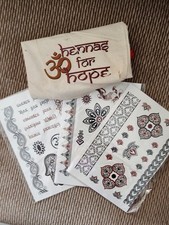 Henna Temporary Tattoo, 3 Sheets