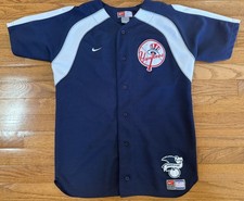 Nike New York Yankees MBL Baseball Derek Jeter 2 Stitched Jersey Boys L